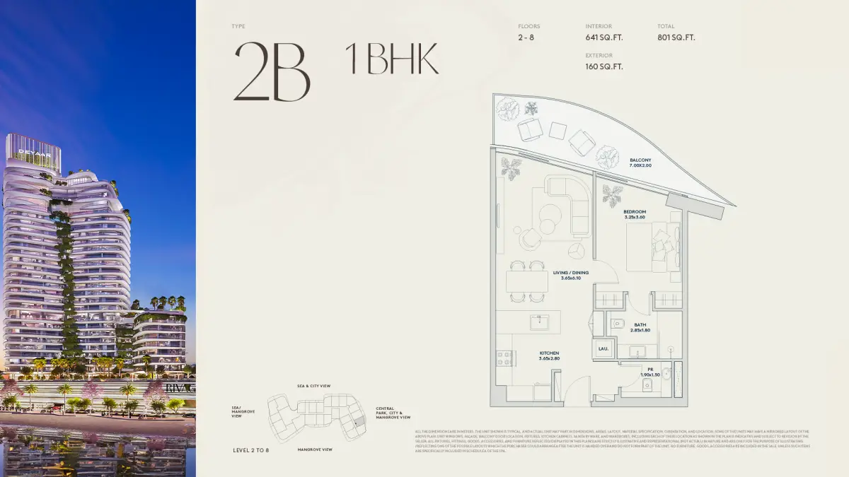 1 BR - Type C